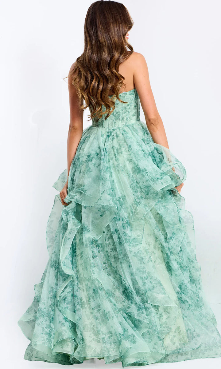 JOVANI-49777-Green/Print riyadhdress
