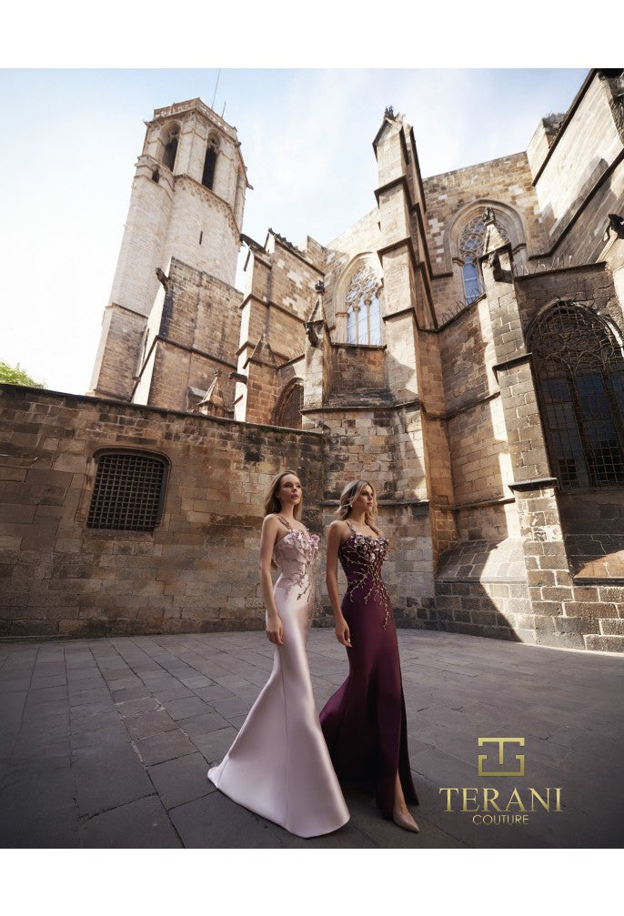 Terani - 261E6632- Burgundy riyadhdress