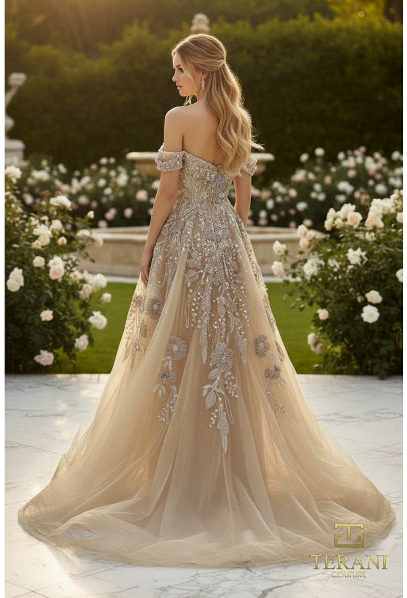 Terani - 261m6435-nude dresses Terani