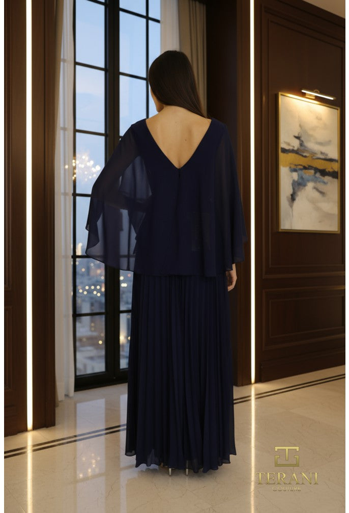 Terani - 261m6681- navy riyadhdress