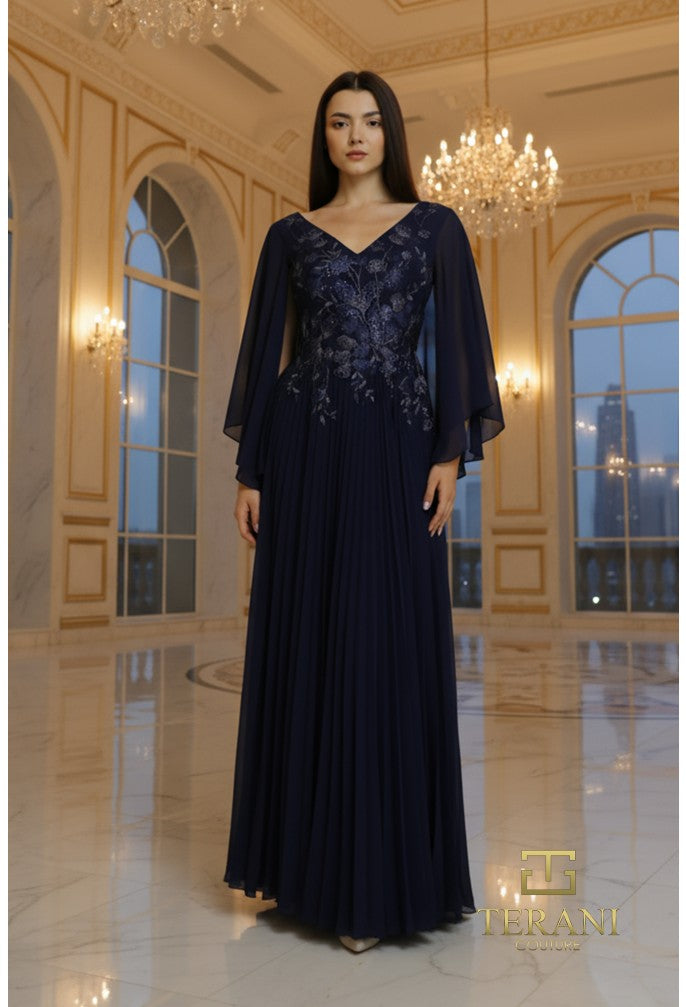 Terani - 261m6681- navy riyadhdress