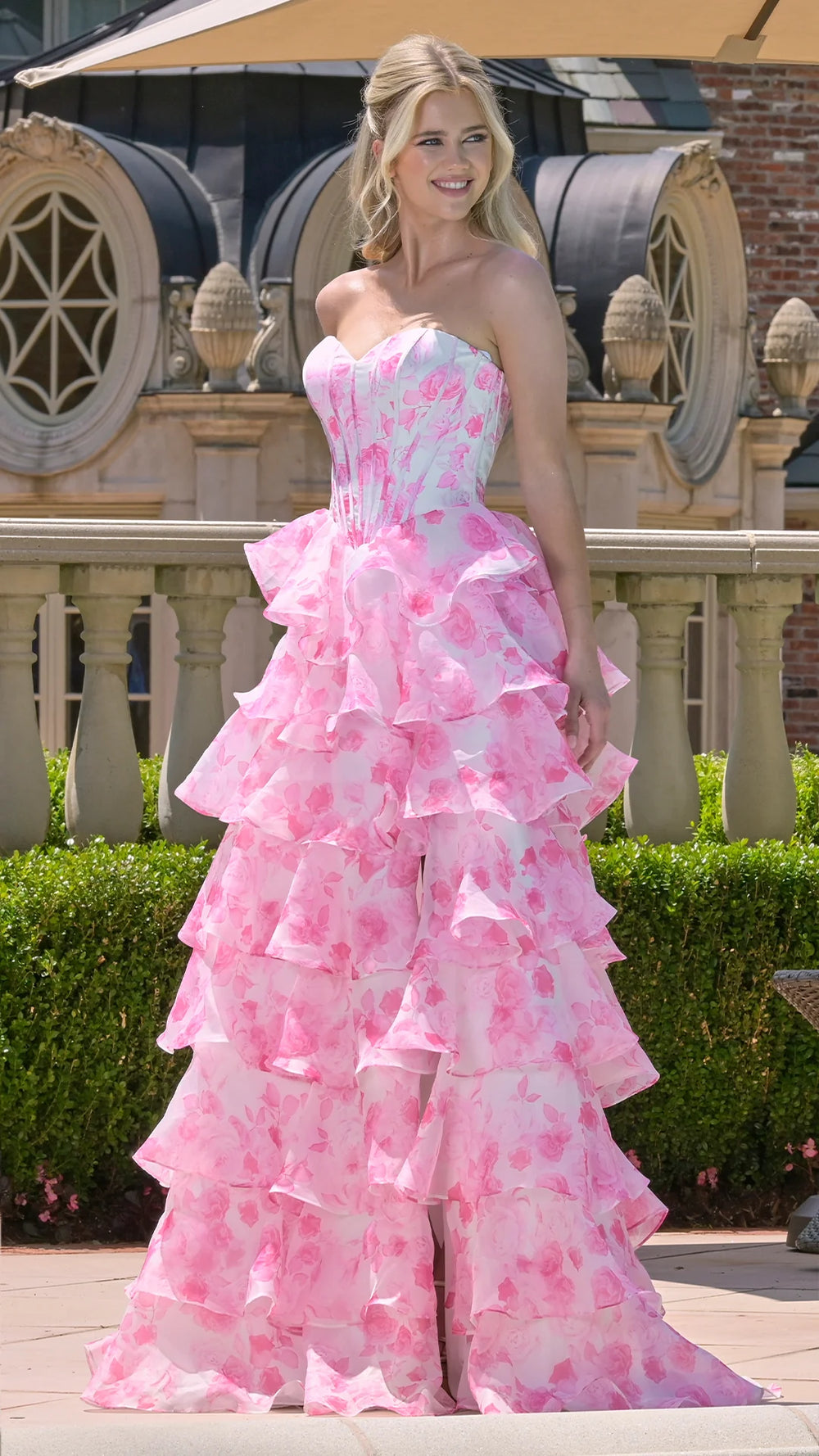 Colors -3836-hot pink dresses Colors