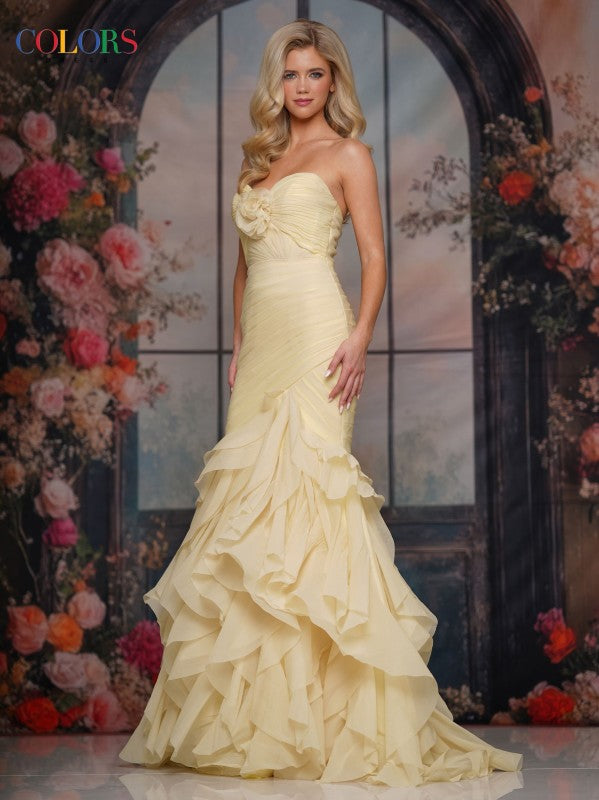 COLORS -3886-YELLOW riyadhdress