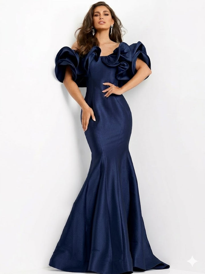 Jovani - 43757-Indigo dresses Jovani