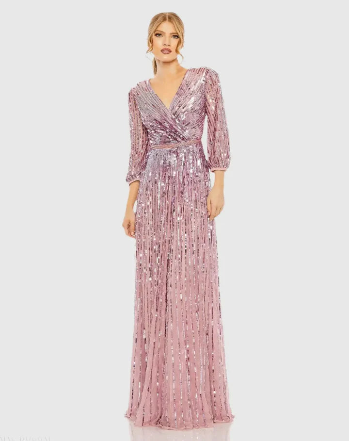 Mac Duggal - 5509- mauve dresses Mac Duggal