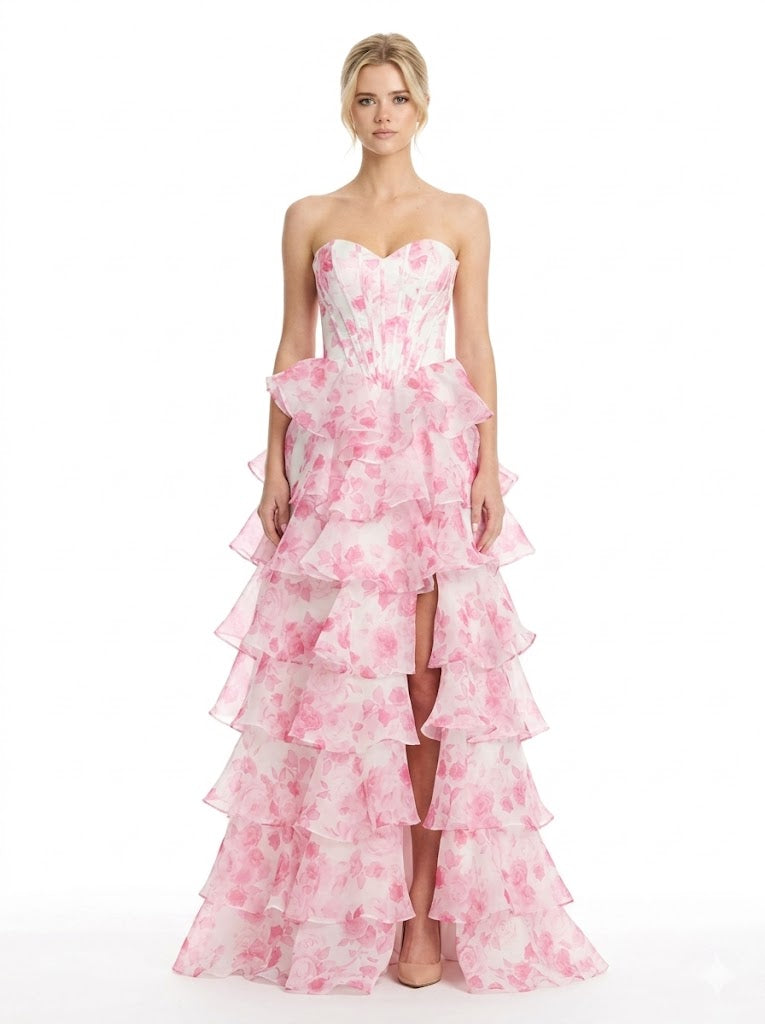 Colors -3836-hot pink dresses Colors