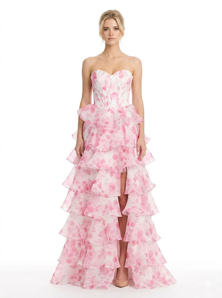 Colors -3836-hot pink dresses Colors