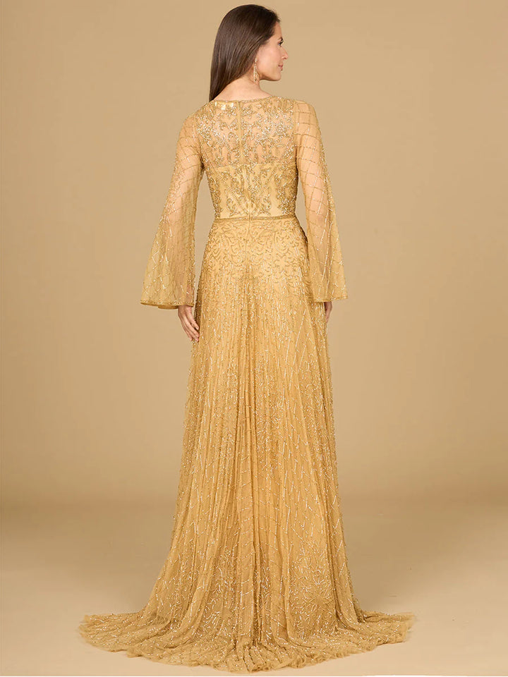 Lara - 29115-gold dresses riyadhdress