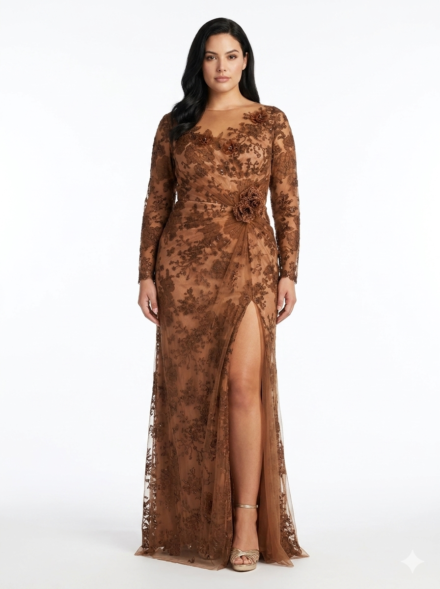 Tadashi Shoji - Cgu24895 - Brown dresses Tadashi Shoji