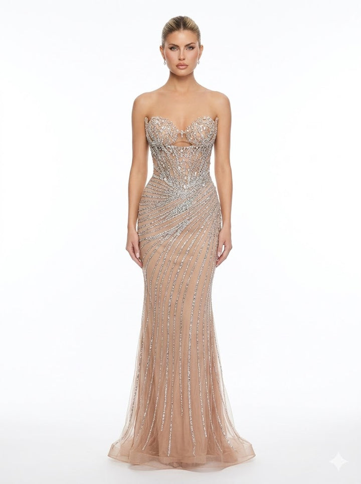 Cinderella Divine -kv1137-nude dress Cinderella Divine