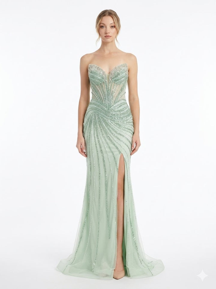 Cinderella Divine -cd660-sage dress Cinderella Divine