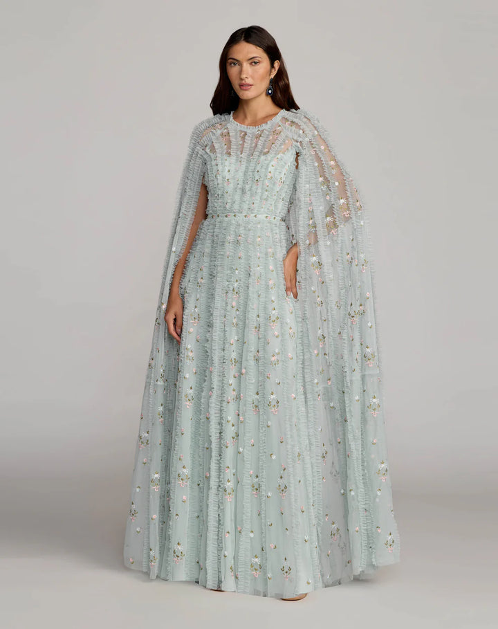 Mac Duggal-8444-Seafoam Multi
