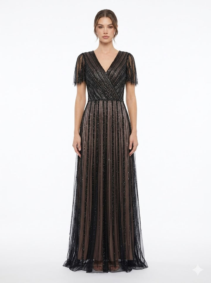 Cinderella Divine -cd0241-Black-Nude dress Cinderella Divine
