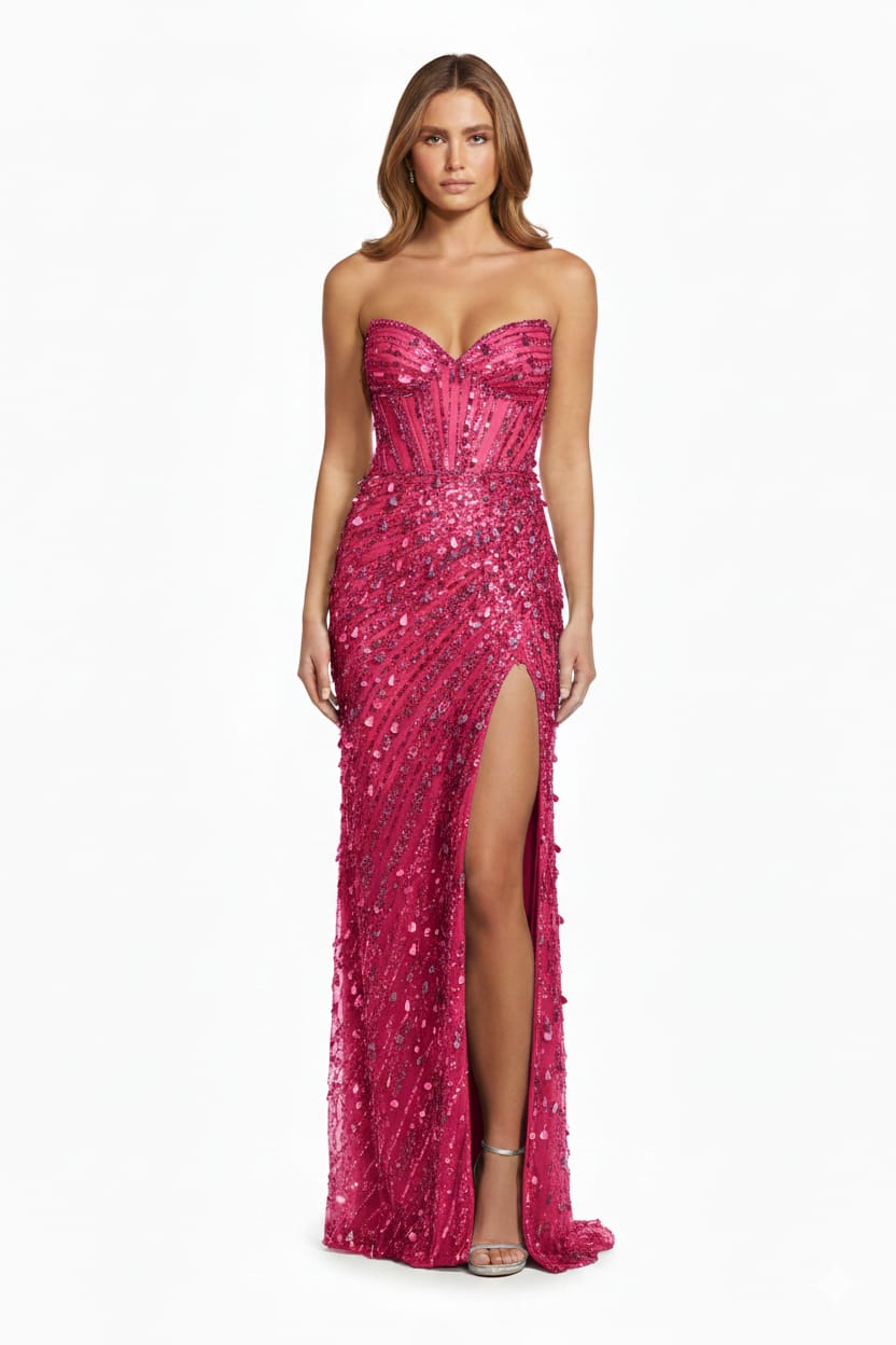 Sherrihill-56756-Pink Sherri Hill