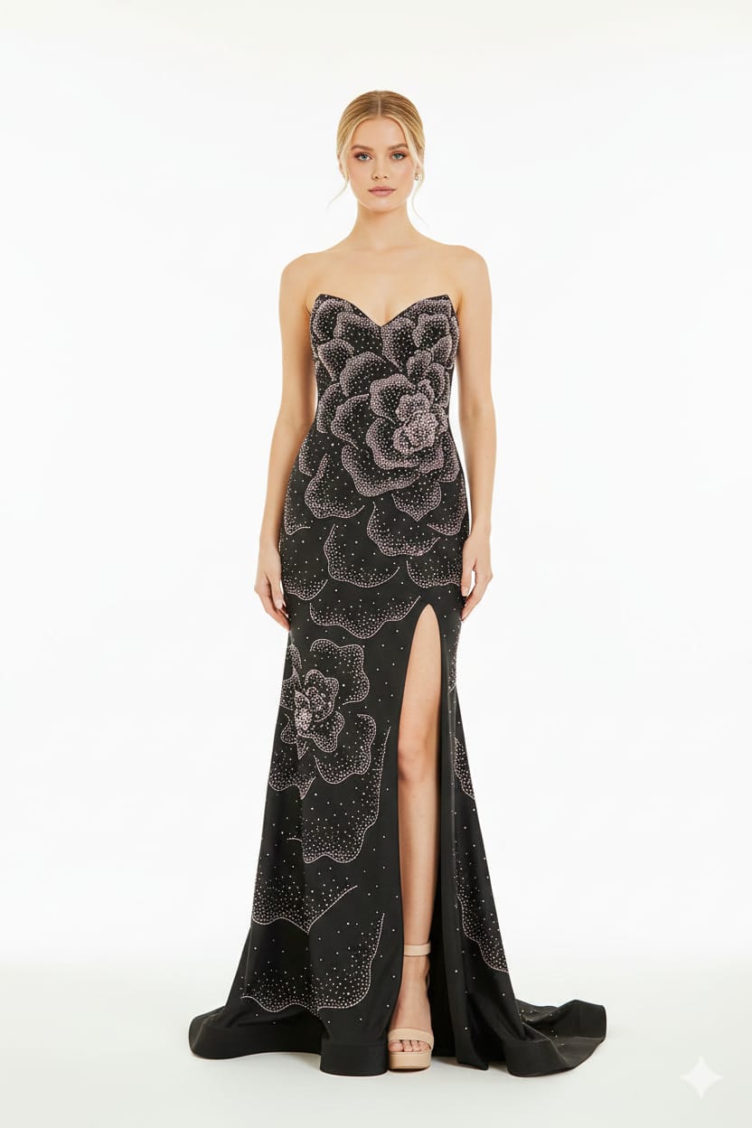 Amelia - 3105- BLACK/ROSE Amelia