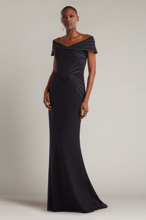 Tadashi Shoji - Bos25683L -Black riyadhdress