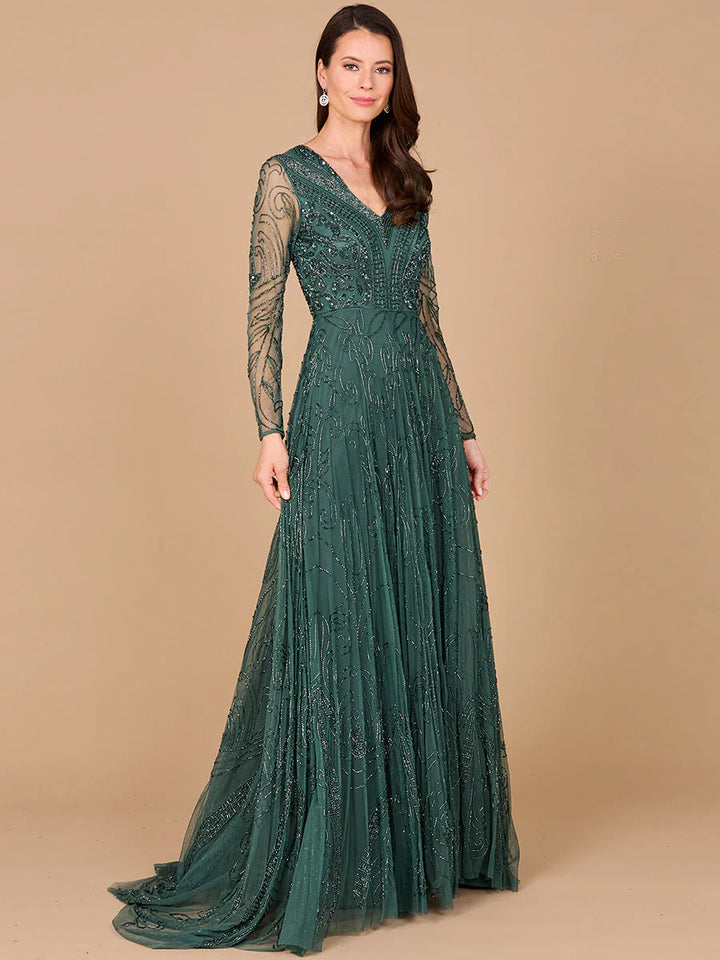 Lara - 29116 - green dresses riyadhdress