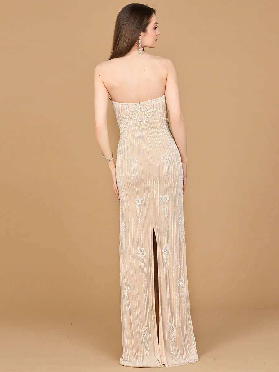 Lara - 51212-nude / ivory dresses riyadhdress