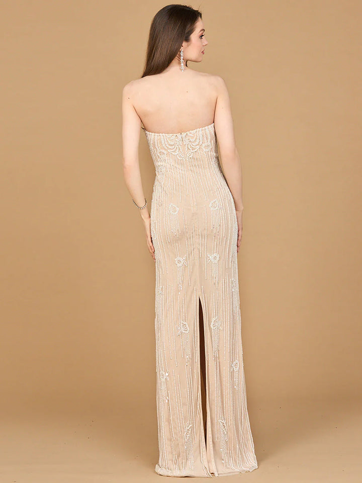 Lara - 51212-nude / ivory dresses riyadhdress