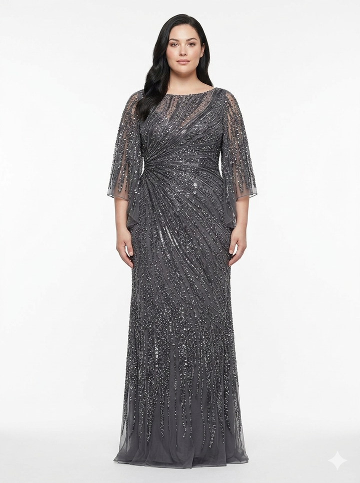Colors -Mv1344-Grey dresses Colors