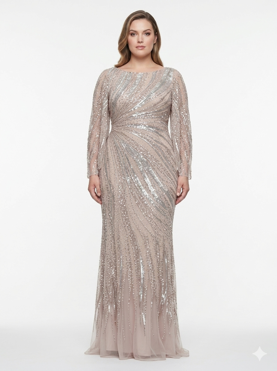 Colors - Mv1344-Champagne dresses Colors