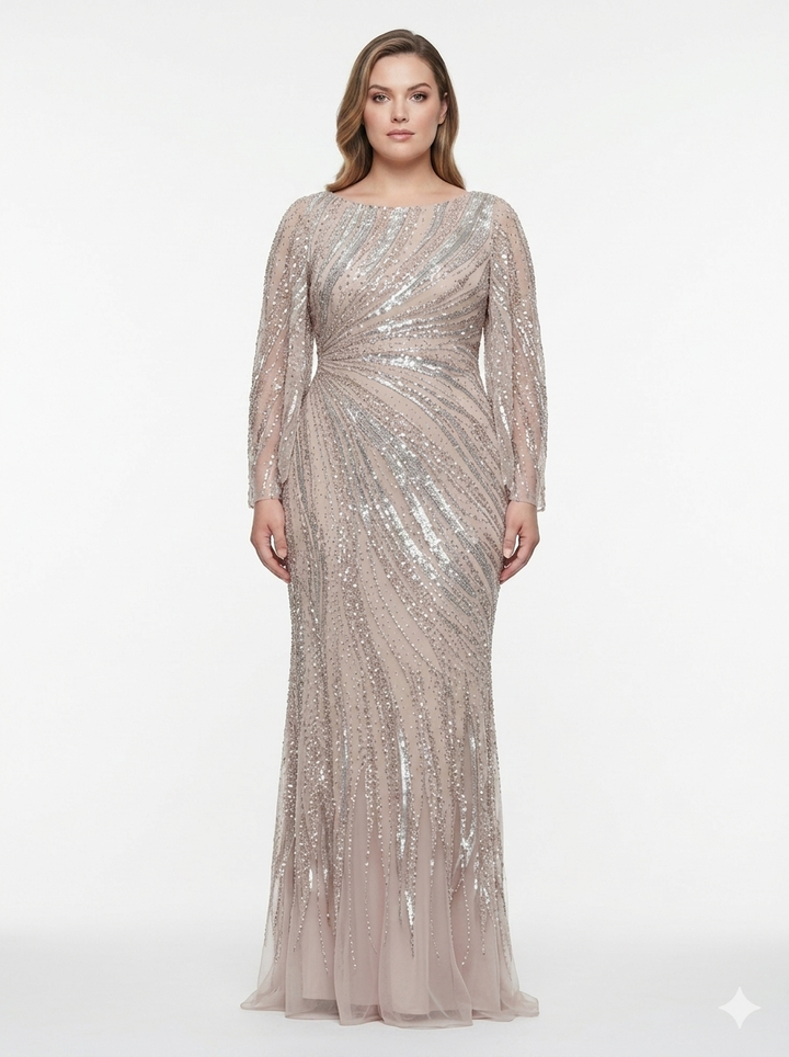Colors - Mv1344-Champagne dresses Colors