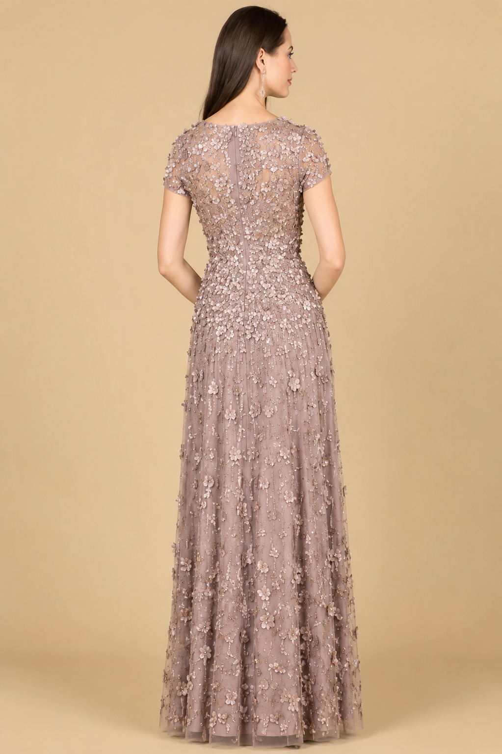 Lara - 29181-dark taupe dresses riyadhdress
