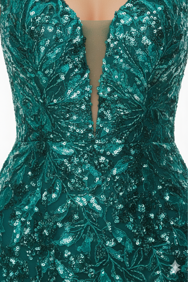 Andrea And Leo - A1118-Green dresses Andrea and Leo