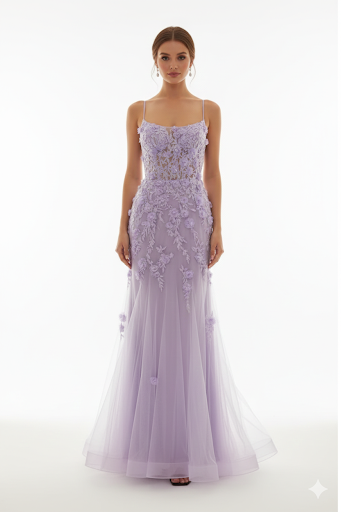 Cinderella Divine - Cd995-Lavender dresses Cinderella Divine