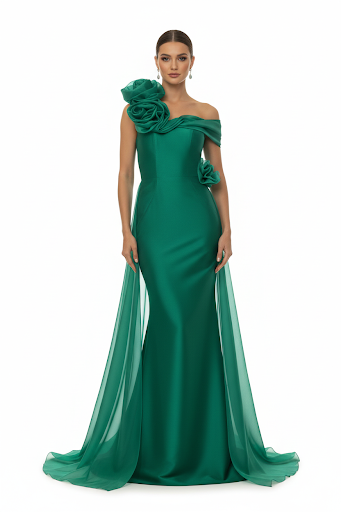 Terani - 242M3342 - Emerald dresses Terani