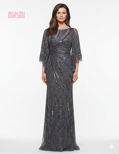 Colors -Mv1344-Grey dresses Colors