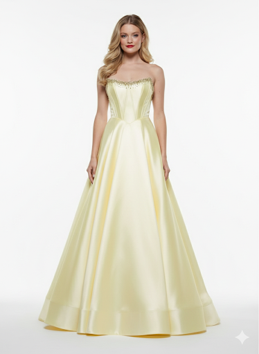 Colors - 3478-Yellow dresses Colors