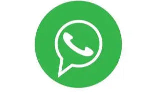 Green circle with a white phone icon inside on a white background