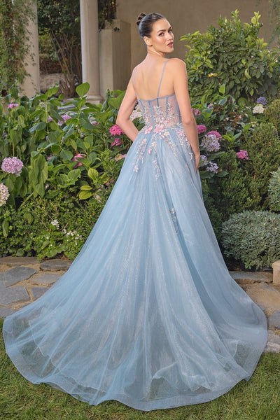 Andrea And Leo -a1490-blue dresses Andrea and Leo