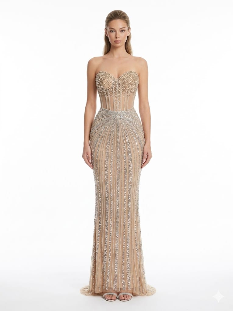 Amarra dresses Amarra - 88931-nude /silver