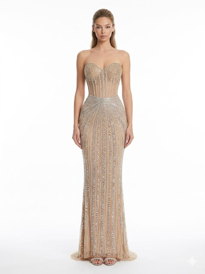 Amarra dresses Amarra - 88931-nude /silver