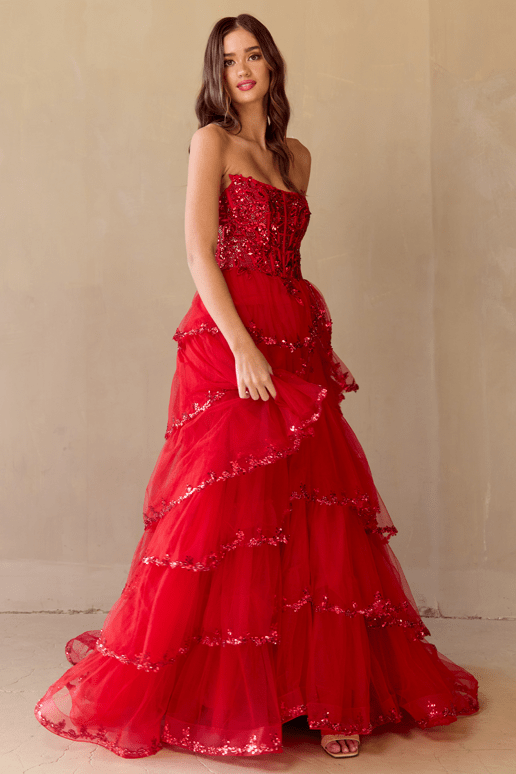 AMELIA - 4033 - RED - riyadhdress