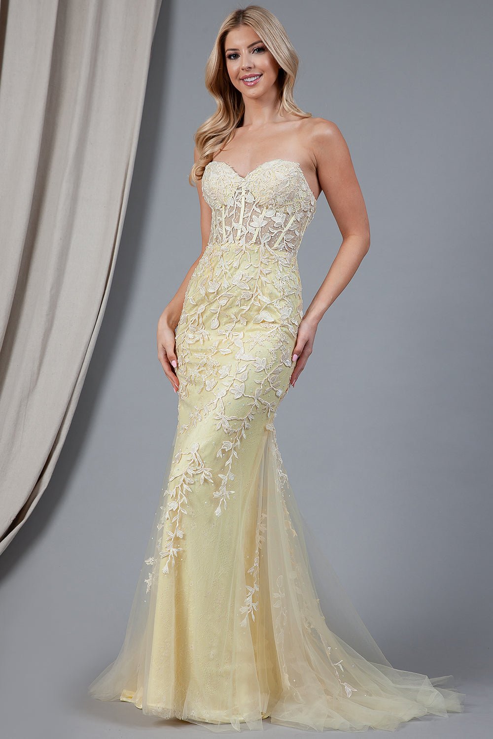 AMELIA - 7024 - YELLOW - riyadhdress