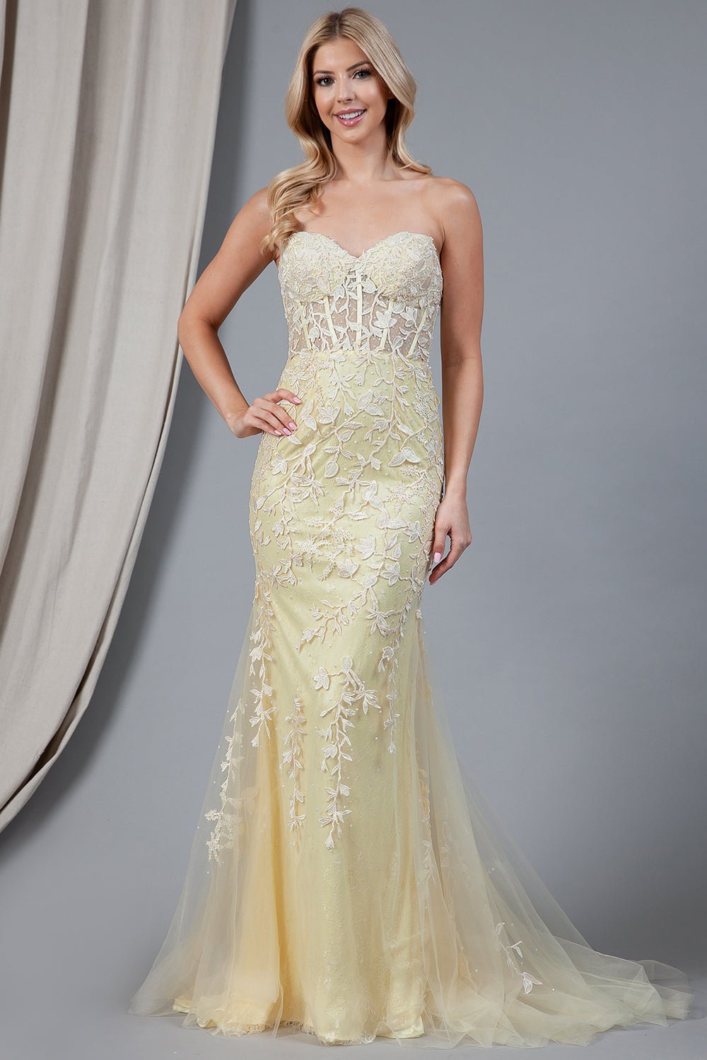 AMELIA - 7024 - YELLOW - riyadhdress