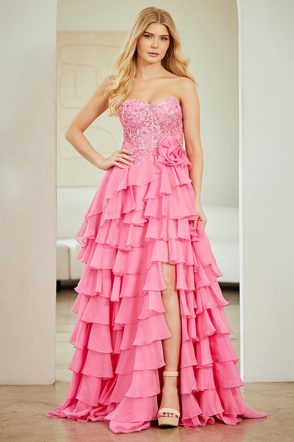 Amelia Couture dresses Amelia Couture - 7078 - Pink