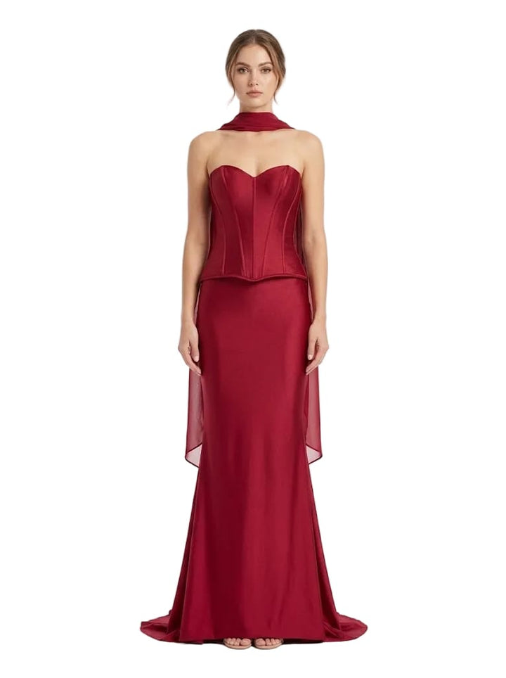 amelia couture dresses Amelia Couture JQ1105 - Burgundy