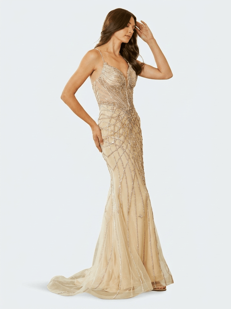 Amelia dress Amelia - 2135 - champagne
