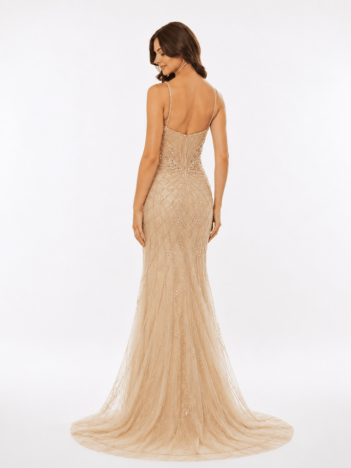 Amelia dress Amelia - 2135 - champagne