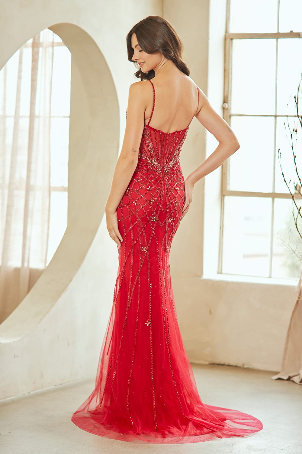 Amelia dress Amelia - 2135-red