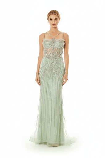Amelia dress Amelia - 2136- SAGE