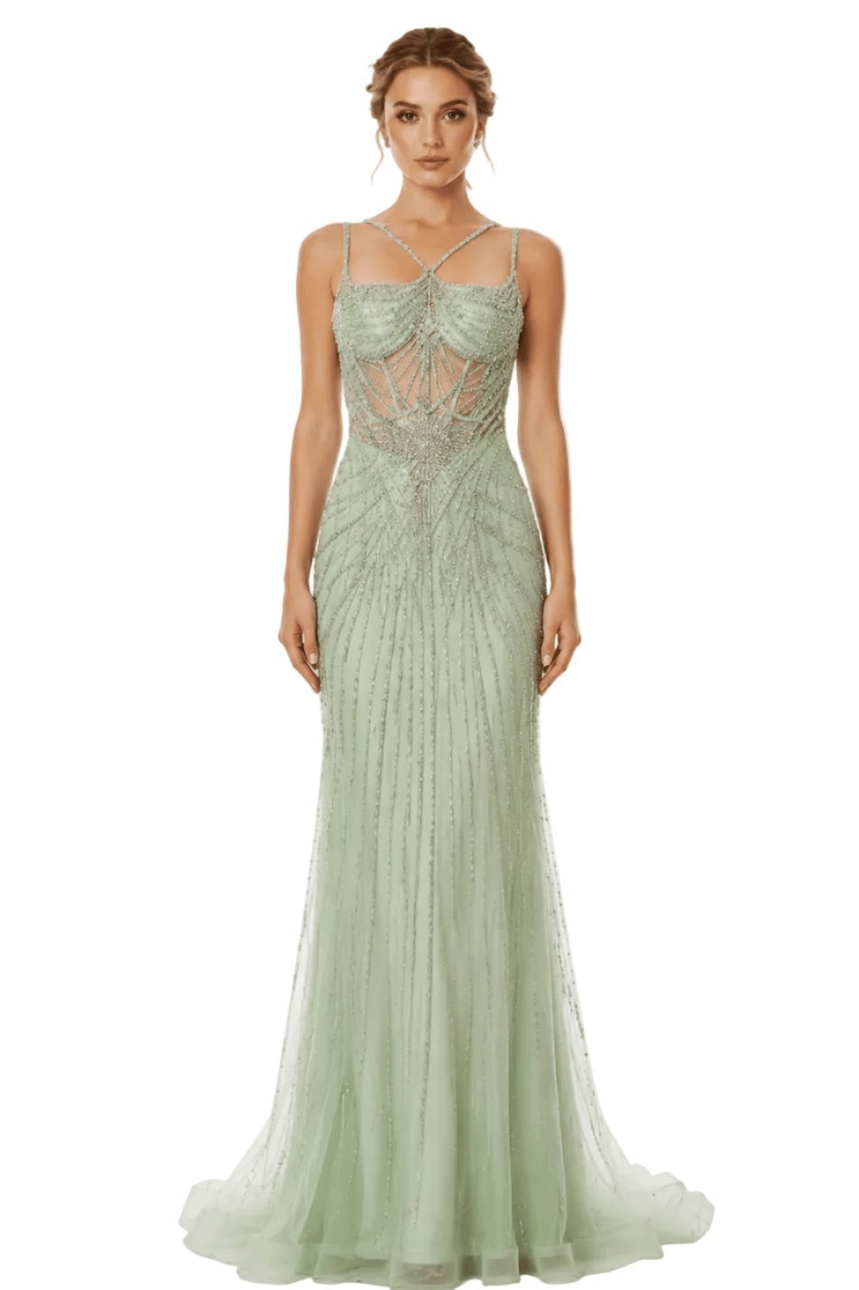 Amelia dress Amelia - 2136- SAGE