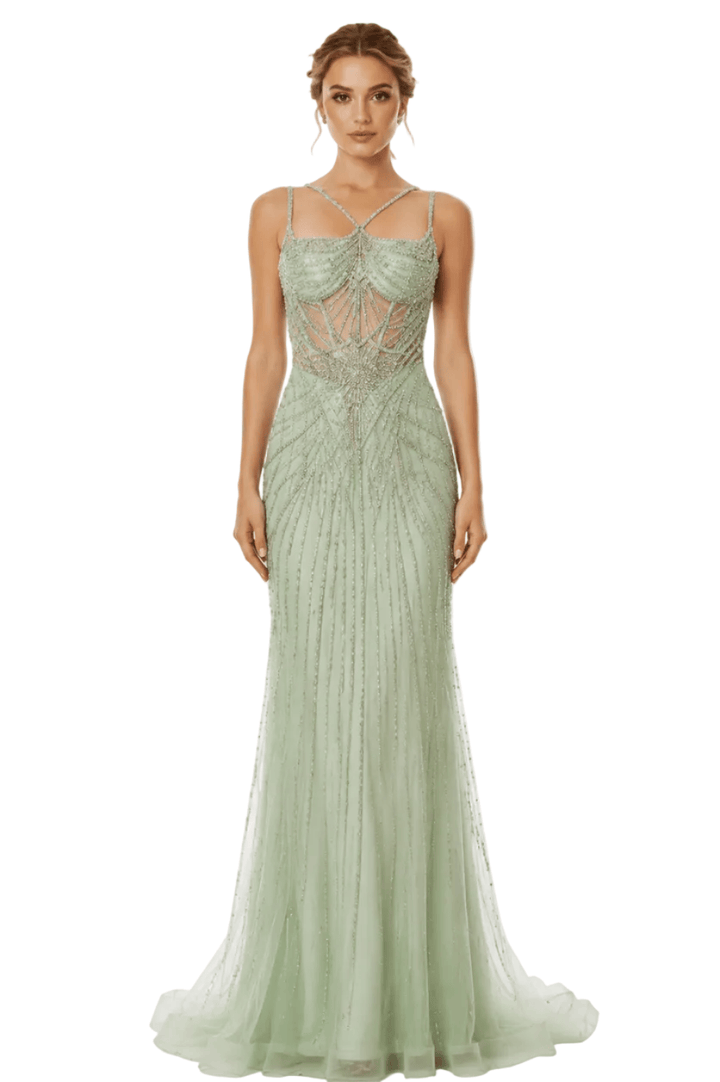 Amelia dress Amelia - 2136- SAGE