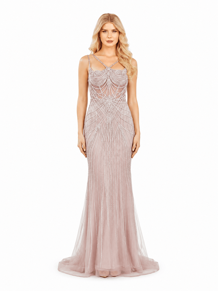 Amelia dresses Amelia - 2136- dark mauve