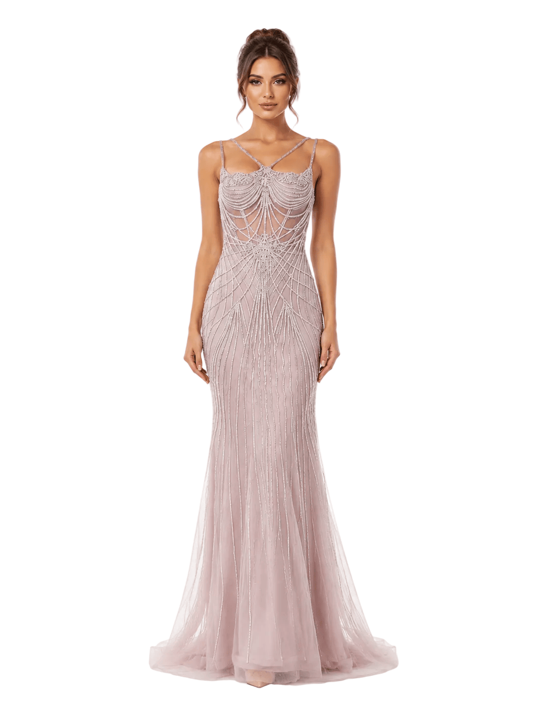 Amelia dresses Amelia - 2136- dark mauve