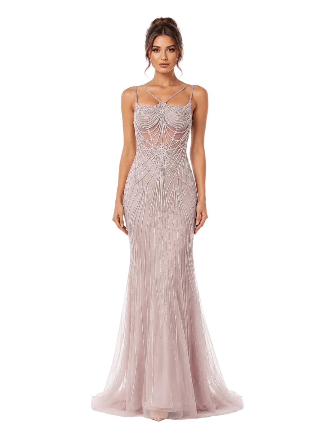 Amelia dresses Amelia - 2136- dark mauve